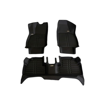 Car Floor Mats for Buick Encore 2013-2018 Full Covered Leather Carpet Auto All Weather Protection Front /& Rear Liner Set Red